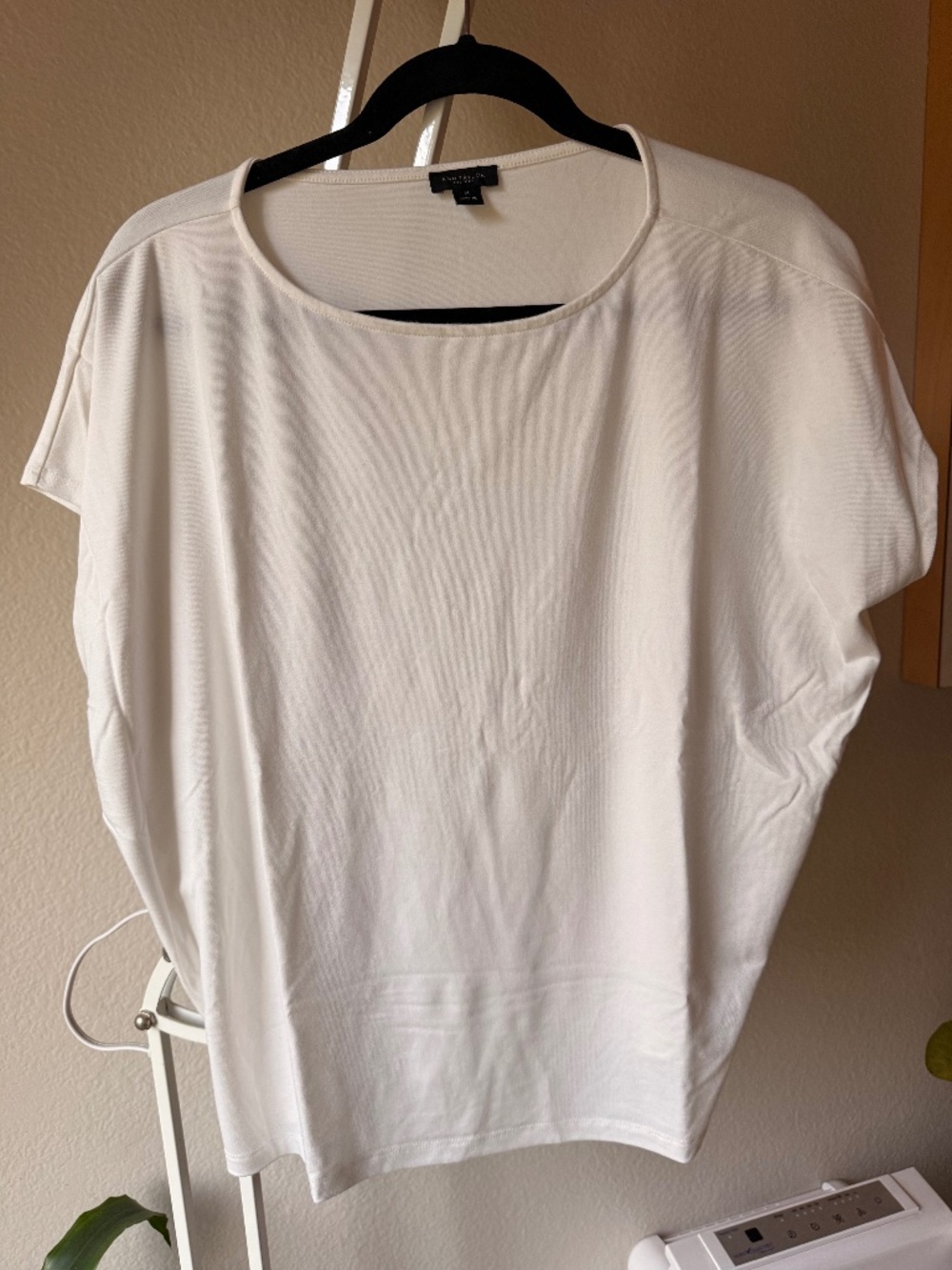 Ann Taylor Factory White Dolman Sleeve Top - Size M